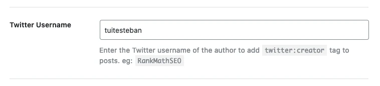 RankMath Pro Theme Twitter Tag Configuration